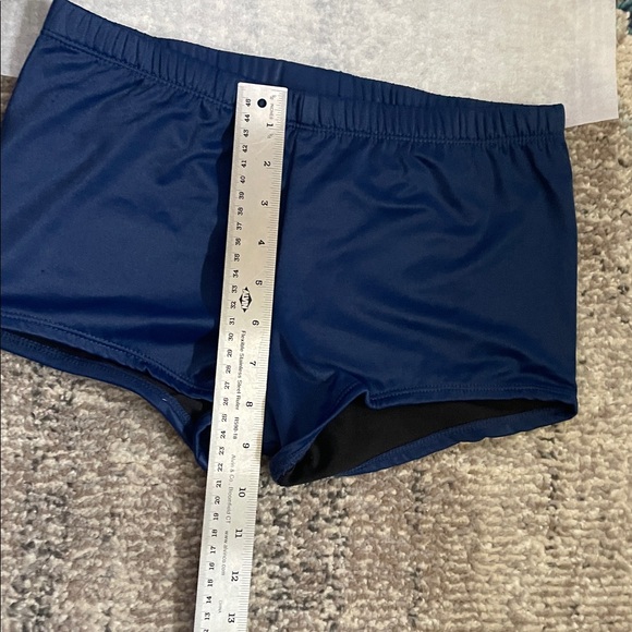 🖤2/$25 NEW 2 pc swim Black and Navy Swim Shorts bathing suit high rise - Picture 6 of 13